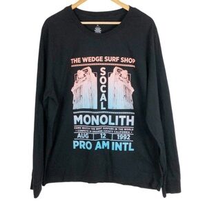 Arizona Jean Co Wedge Surf Shop Cali Pro Competition Long Sleeve Graphic Tee